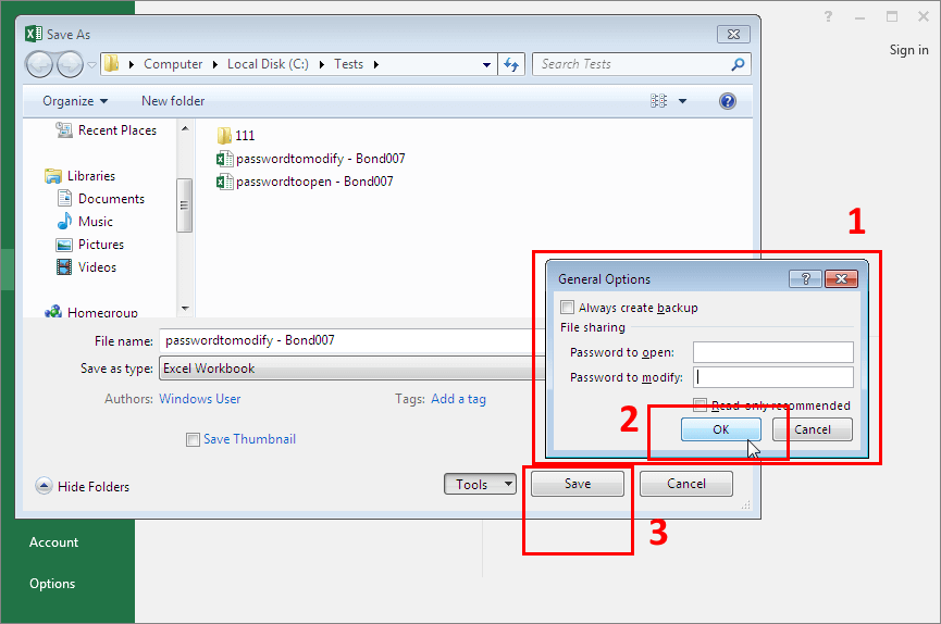 how do i password protect an excel document