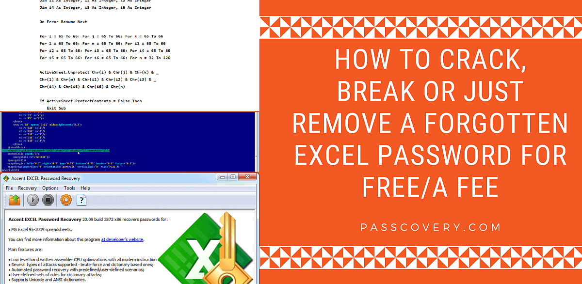 Few Ways to Remove Excel Password for Free/a Fee