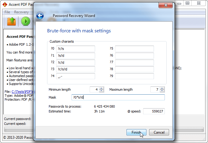 Positional mask settings in AccentPPR