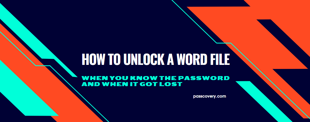 Instructions on how to remove and restore a lost Word password
