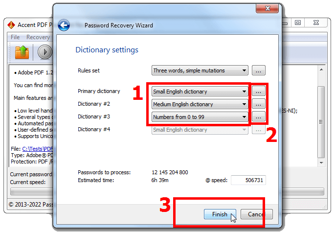 Connecting dictionaries to attack in AccentPPR