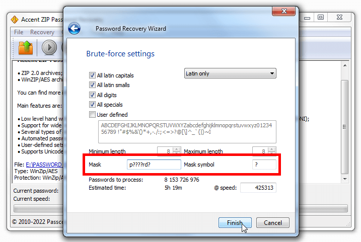 Installing a simple mask in AccentZPR