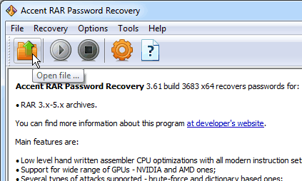 Crack rar password protection