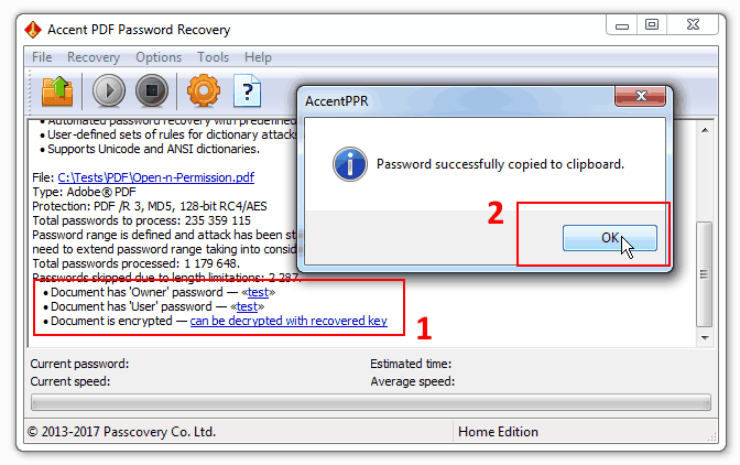 The password is on your screen – that’s how you know AccentPPR has accomplished the mission