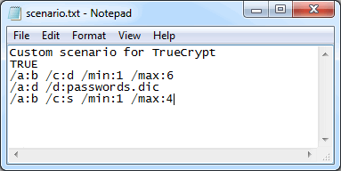 Attack on TrueCrypt password from command-line. Step 7