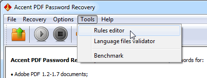 Open Rules Editor